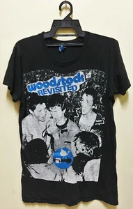 VINTAGE 80s 1981 WOODSTOCK REVISITED ANTI PASTI VICE SQUAD PUNK CONCERT T-SHIRT - Picture 1 of 4