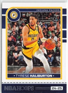 2024-25 Panini NBA Hoops Tyrese Haliburton Base Indiana Pacers #104 - Imagen 1 de 2