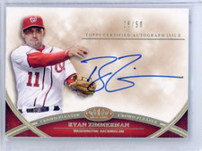 2012 Ryan Zimmerman Topps Crowd Pleaser Auto /50