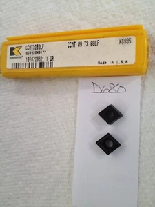 5 NEW KENNAMETAL CCMT 3252LF CARBIDE INSERTS  09 T3 08LF. GR: KC935. USA{D680} - Picture 1 of 2