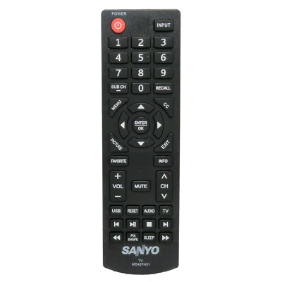 New Remote Control MC42FN01 For SANYO LCD TV FW24E05F FW42D25T FW50C85T - Image 1 of 2