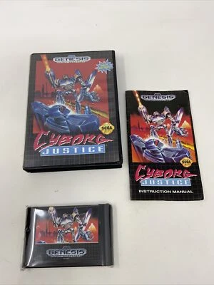 Cyborg Justice (Sega Genesis, 1993) Complete In Box, CIB, Authentic - Image 1 of 4