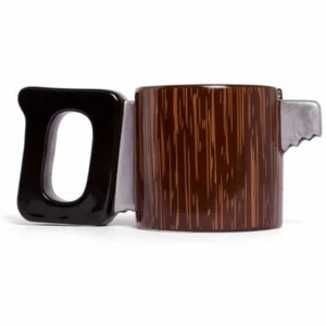 Taza de café con sierra de cerámica pulgares hacia arriba 325 ml marrón/negro - Imagen 1 de 4