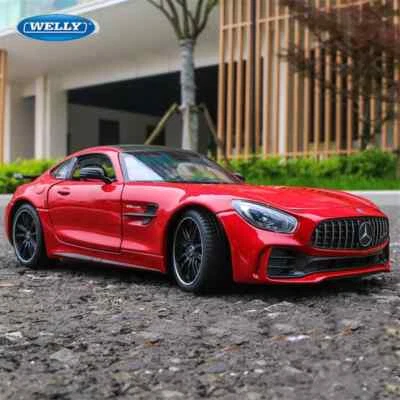 Welly 1:24 Mercedes Benz AMG GT R Alloy Sports Car Model Diecast Toy Vehicles - Image 1 of 4