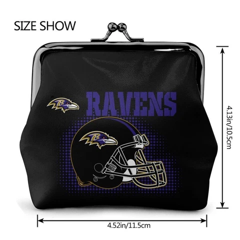 Baltimore Ravens Leather Coin Purse Change Purse Helmet Style Ladies Wallet Cover