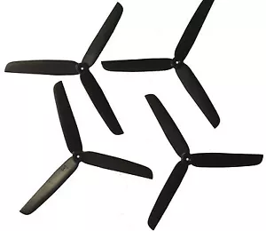 2x (5 x 3)" 3-Blatt Propeller Set (1x cw + 1x ccw) Multimotor GWS Original - Bild 1 von 11