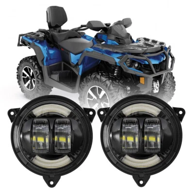 LED Headlight For Can Am Outlander Max 1000R 650 850 2018-2022 Low Beam with DRL - Image 1 of 4