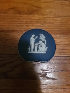 Vintage Wedgwood blau Jasperware Schmuckschatulle - Bild 1 von 14