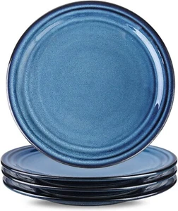 Hasense Ceramic Dinner Plates Set of 4, 10 Inch Large Porcelain Plates - Picture 1 of 8