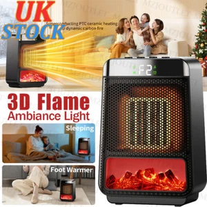 1500W Electric PTC PTC Ceramic Space Heater Fan Warmer 2 Heating Levels Timer UK - Picture 1 of 12