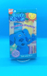Nick Jr Blue's Clues Blue's Room Snacktime Playdate Rare 2004 VHS - Bild 1 von 7