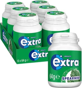 Spearmint, Sugar Free Chewing Gum, 64G Bottle (Case of 6) - Picture 1 of 12