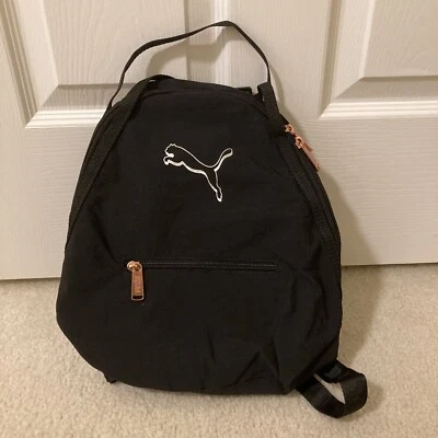 NWOT Puma Black Mini Backpack 2 Zippers - Image 1 of 4