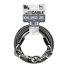 Heavy Duty Dog Tie out Cable XXL Pet Chain Leads Leash Reflective 250lbs 25ft