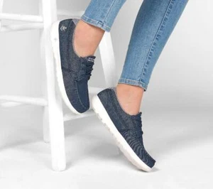 Skechers Go Walk Lite Trainers 136072/DEN Blue/Blue Size UK 2 to 8