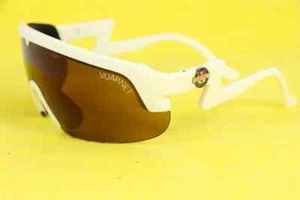 Vuarnet White Sport Cycling Biking Goggles Sunglasses Brown Purple Flash Lens - Picture 1 of 7