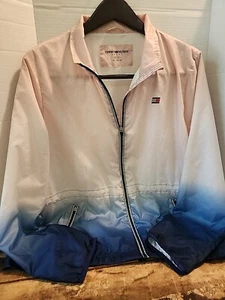 Tommy Hilfiger Sport Womans Pink And Blue Ombre Windbreaker Zip Up Jacket... - Picture 1 of 8