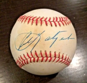 Carl Yastrzemski, Boston Red Sox, signed OAL Bobby Brown Baseball w/ PSA AJ79286 - Picture 1 of 7