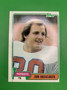1981 Topps Don Hasselbeck New England Patriots #159 - Picture 1 of 2