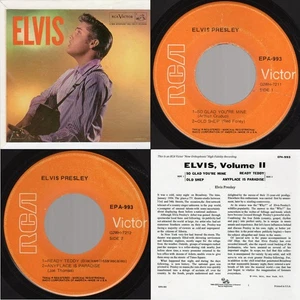 NM Orange labels Elvis Presley "Elvis, Volume II" RCA Victor EPA-993 Rare 1968 - Picture 1 of 5
