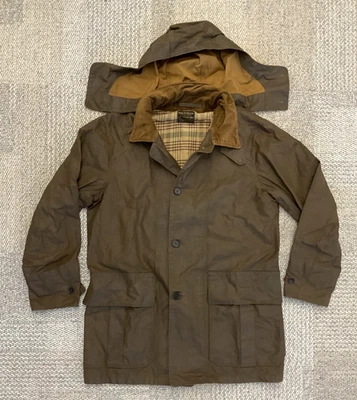 RRL Ralph Lauren British Walking Coat Oilcloth Waxed Corduroy Coat Jacket-M - Image 1 of 4