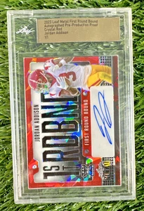 2023 Leaf Metal JORDAN ADDISON Crystal Red Proof Auto RC 1/1 - Picture 1 of 2