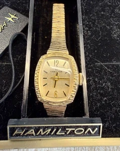Reloj Pulsera Hamilton Mujer Vintage Bisel 10K RGP, Caja Original y Papeles - Imagen 1 de 9