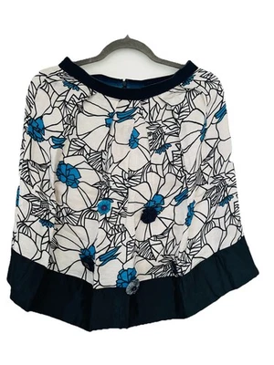 Falda Lida Baday Seda Estampado Floral Plisada Línea A Talla 4 Foto 1 de 4