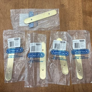 Neu 5er-Pack Lot Amerock BP76247-3 poliertes Messing 3" CC Backplate Schublade Zug - Bild 1 von 2