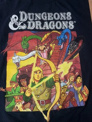 Camiseta 2018 Dungeons and Dragons D&D para hombre S Wizards of the Coast dibujos animados de los 80 Foto 1 de 3