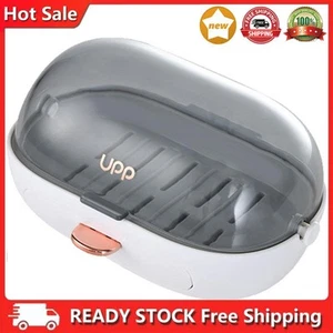 Caja de almacenamiento de jabón autoadhesiva estante de jabón transparente sin perforación para fregadero de cocina en el hogar - Imagen 1 de 12