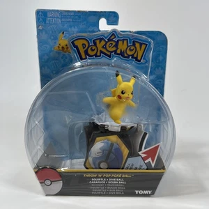 Figuras Pikachu Pokemon Throw N Pop Poke Ball con Pokeball - Imagen 1 de 7