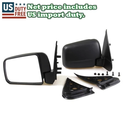 Nuevo par de espejos retrovisores negros aptos para Mazda B-Series B2200 2500 2600 2900 Bravo 1998-06 Foto 1 de 4