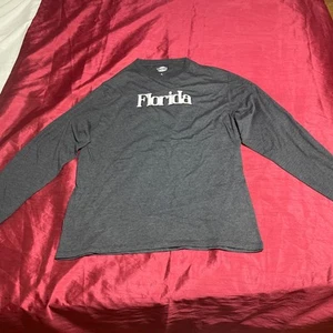 Home Free Unisex Tee Black Heather Florida T-shirt Long Sleeve Size XL - Bild 1 von 4