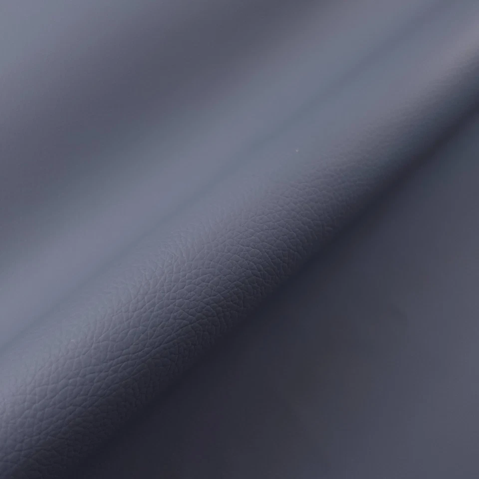 MUSE FABRICS Slate Blue Pebble Faux Leather Vinyl Fabric 54" By The Yard Upholstery Matte