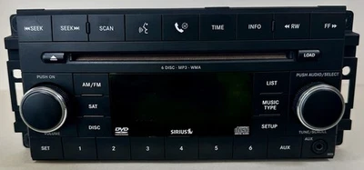 Dodge Nitro Jeep Liberty Wrangler 2007-2009 6 CD MP3 DVD radio satélite OEM Foto 1 de 4