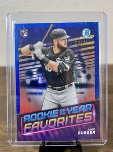 Jake Burger 2022 Bowman #ROYF-6 Rookie of the Year Favorites Blue Mojo /150 - Picture 1 of 3