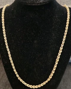Nachlass BBB Peru 14K Gelbgold 3,7 mm Viergliederkette Halskette 25,5" 12,1 g - Bild 1 von 11