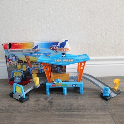 Disney Pixar Cars Dinoco Juego de Lavado de Coches Cambiadores de Color ¡Con Caja!!! Foto 1 de 4