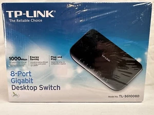 TP-LINK 8 Port Gigabit Network Desktop Ethernet Switch 1000Mbps Model TL-SG1008D - Picture 1 of 2