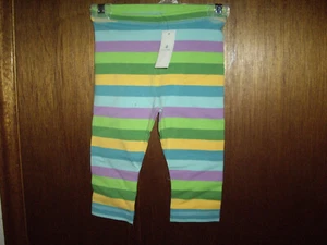 NEW Girls Size 5yrs Baby Gap Playtime Favorites Stripe Capri Crop Pants TWINS - Picture 1 of 2