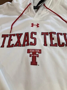 Mens NCAA Under Armour Texas Tech Red Raiders WHITE Hoodie 3XL NWT - Picture 1 of 8