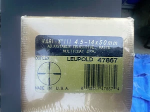 Leupold Vari-X III A. O. 4.5-14x50mm Rifle Scope Matte - Picture 1 of 3