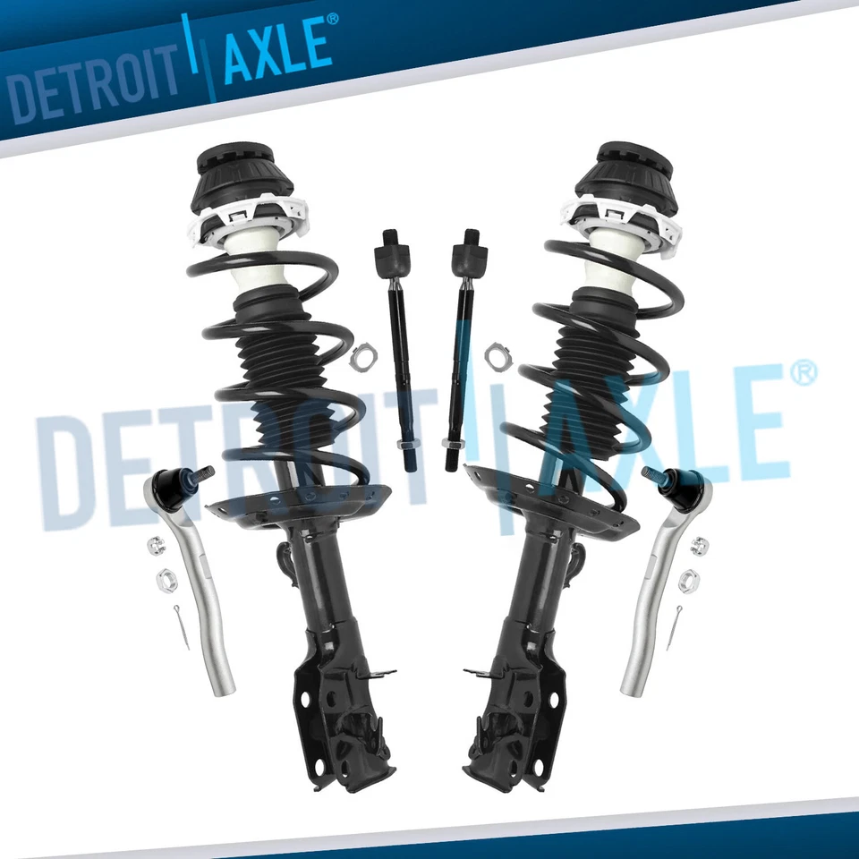 Puntales delanteros con resorte helicoidal extremos de varilla de amarre interior exterior para Honda Fit 2009-2014 Foto 1 de 4