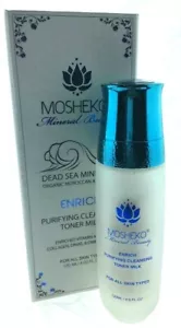 MOSHEKO - PURIFYING CLEANSING TONER MILK DEAD SEA MINERALS & ORGANIC ARGAN OIL - Picture 1 of 2