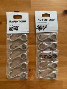 Lote de 2 - Paquete de 5 IKEA Fintorp Plata Diseño Carina Bengs 3"" (7 cm) 002.138.55 - Imagen 1 de 4