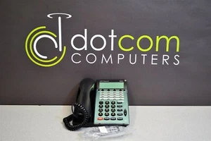Pantalla de altavoz de oficina NEC Dterm serie E DTP-16D-1 BK con cable rizado línea telefónica - Imagen 1 de 4