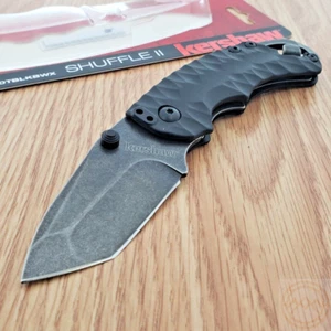 Kershaw Shuffle II Folding Knife 2.5" 8Cr13MoV Steel Blade Black GRN Handle - Picture 1 of 14