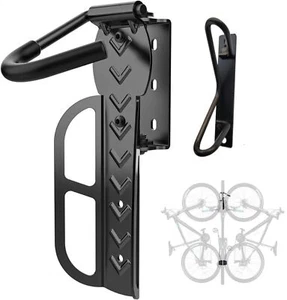 Bike Wall Mount Bike Rack Garage Rack Bike Storage Rack with Tire Tray Bike - Picture 1 of 13