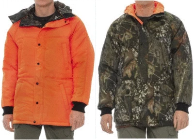 XL LG Mossy Oak Country Orange Reversible Mens Insulated Jacket Coat Parka Camo - Image 1 of 4